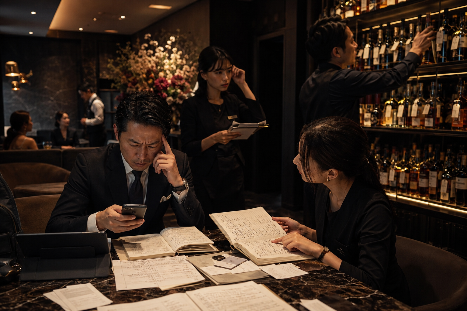 営業中の店舗運営イメージ